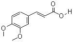 3,4-二甲氧基肉桂酸分子式结构图