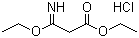 3-乙氧基-3-亚氨基丙酸乙酯盐酸盐分子式结构图