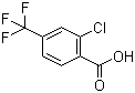 2-氯-4-三氟甲基苯甲酸分子式结构图