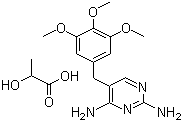 乳酸甲氧苄啶分子式结构图