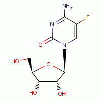 5-氟胞嘧啶核苷分子式结构图