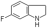 6-氟吲哚啉分子式结构图