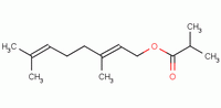 异丁酸香叶酯分子式结构图