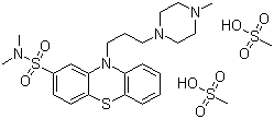 甲磺酸硫达唑嗪分子式结构图