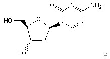 5-氮杂-2-脱氧胞苷分子式结构图