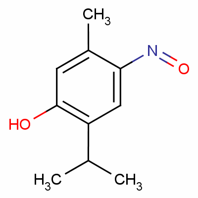 5-甲基-4-亚硝基-2-异丙苯酚分子式结构图