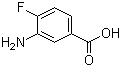 3-氨基-4-氟苯甲酸分子式结构图