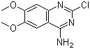 4-氨基-2-氯-6,7-二氧基喹唑啉分子式结构图