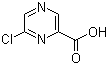 6-氯吡嗪-2-羧酸分子式结构图