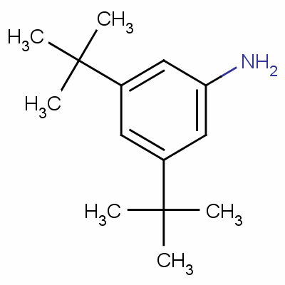 3,5-二叔丁基苯胺分子式结构图