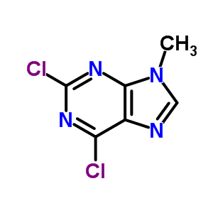 2,6-二氯-9-甲基-9H-嘌呤分子式结构图