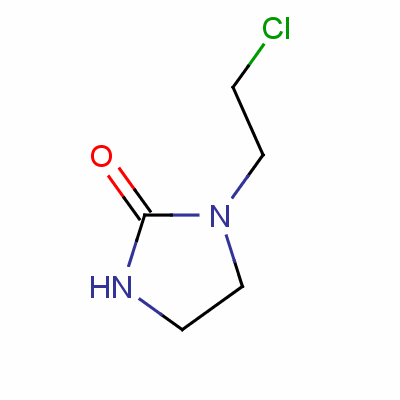 1-(2-氯乙基)-2-咪唑啉酮分子式结构图