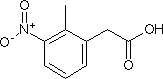 2-甲基-3-硝基苯乙酸分子式结构图