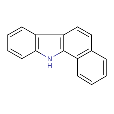 11H-苯并[C]咔唑分子式结构图