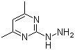 2-肼基-4,6-二甲基嘧啶分子式结构图