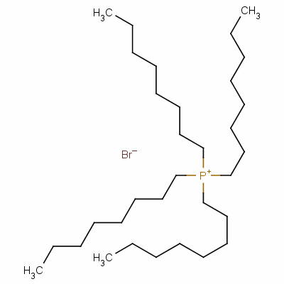 四辛基溴化膦分子式结构图