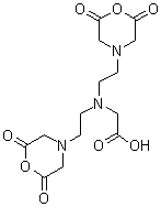 二亚乙基三胺五乙酸二酸酐分子式结构图