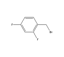 2,4-二氟溴苄分子式结构图