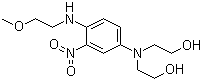 4-[(2-甲氧基乙基)氨基]-3-硝基苯胺-N,N-二乙醇分子式结构图