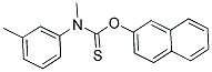 N-甲基-N-(3-间甲苯基)硫代氨基甲酸-2-萘酯分子式结构图