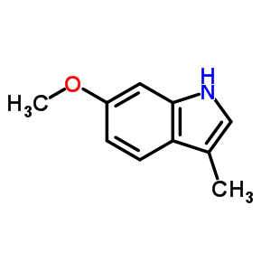 6-甲氧基-3-甲基-1H-吲哚分子式结构图