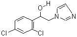 2-(2,4-二氯苯基)-1-氢咪唑-1-乙醇分子式结构图