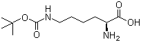 N(e)-Boc-L-赖氨酸分子式结构图