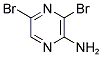 2-氨基-3,5-二溴吡嗪分子式结构图