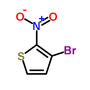 3-溴-2-硝基噻吩分子式结构图