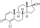 4-氯去氢甲基睾酮分子式结构图