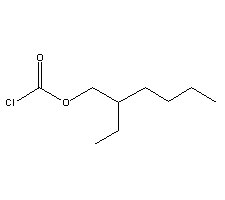 氯甲酸2-乙基己酯分子式结构图