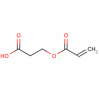 β-(丙烯酰氧)丙酸分子式结构图