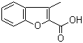 3-甲基苯并呋喃-2-羧酸分子式结构图