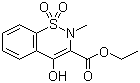 4-羟基-2-甲基-2H-1,2-苯并噻嗪-3-甲酸乙酯 1,1-二氧化物分子式结构图