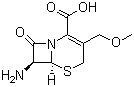 7-氨基-3-甲氧基甲基-3-头孢烯-4-甲酸分子式结构图