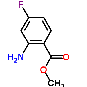 2-氨基-4-氟苯甲酸甲酯分子式结构图