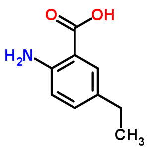 2-氨基-5-乙基苯甲酸分子式结构图