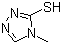 4-甲基-4H-3-巯基-1,2,4-三氮唑分子式结构图