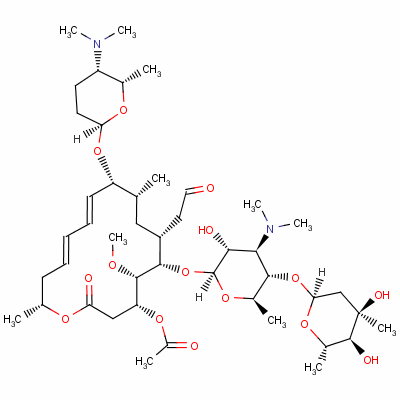 乙酰螺旋霉素分子式结构图