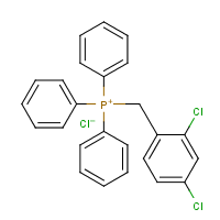 (2,4-二氯苄基)三苯基氯化鏻分子式结构图