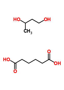 聚己二酸-1,3-丁二醇酯分子式结构图