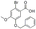 2-溴-5-苄氧基-4-甲氧基苯甲酸分子式结构图