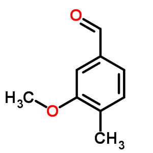 3-甲氧基-4-甲基苯甲醛分子式结构图