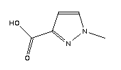 1-甲基-1H-吡唑-3-羧酸分子式结构图