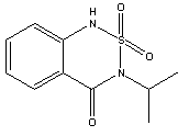 苯达松分子式结构图