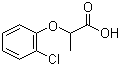 2-(2-氯苯氧基)丙酸分子式结构图