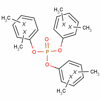 磷酸三二甲苯酯分子式结构图