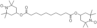 双(2,2,6,6-四甲基-4-哌啶基)癸二酸酯氮氧自由基分子式结构图