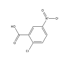 2-氯-5-硝基苯甲酸分子式结构图