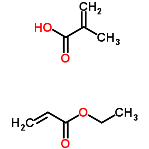 2-甲基-2-丙烯酸-2-丙烯酸乙酯（1：1）分子式结构图